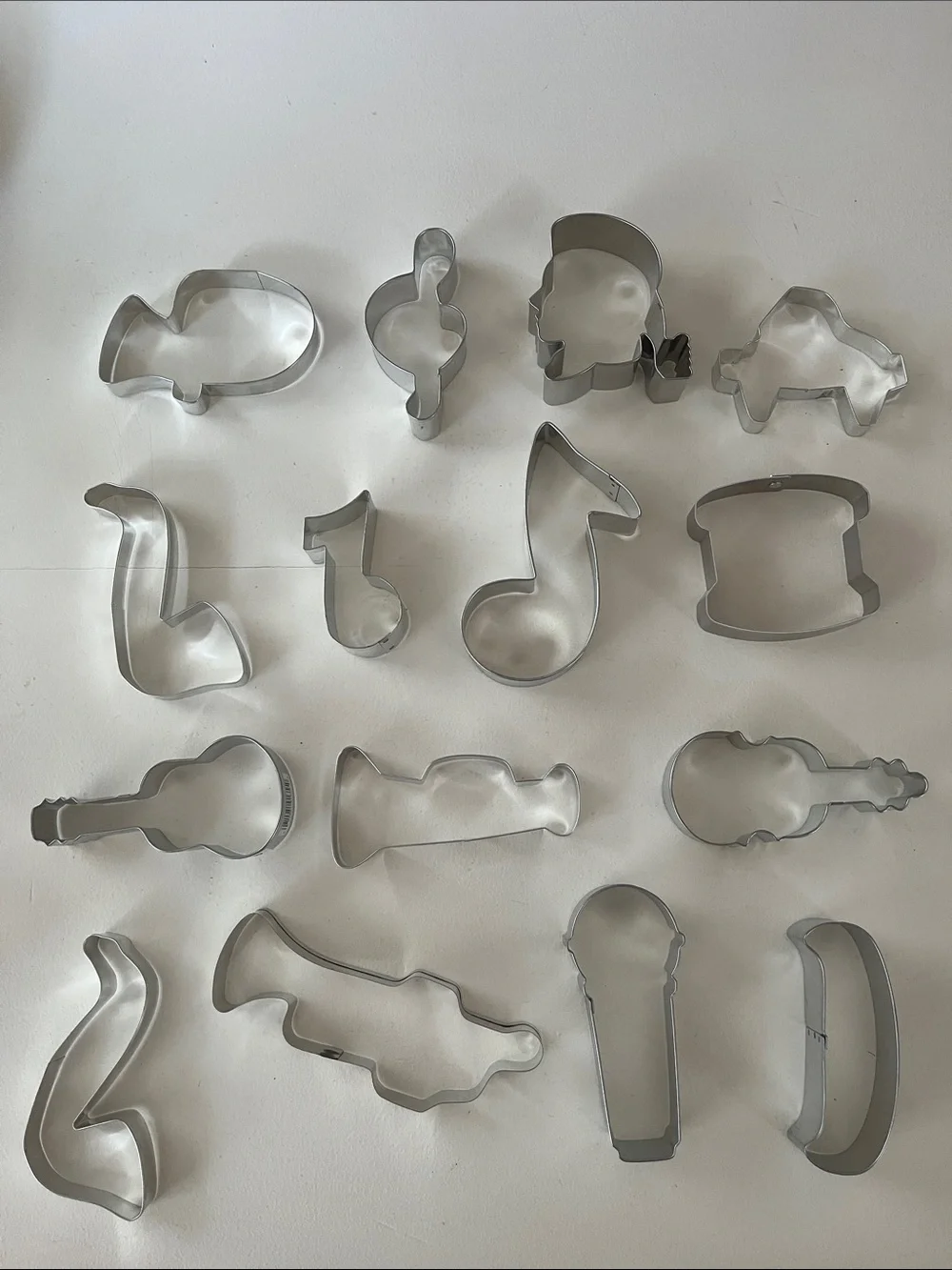 Music-Themed Cookie Cutters, Set of 15